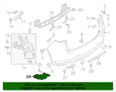 REFLECTOR(R),REFLEX-REAR KB8A-51-5L0C MAZDA