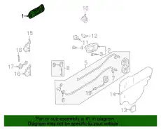 Ручка двери MAZDA B25E-73-410A-SU