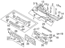 REINF(R),TORQUE BOX GJ6A-53-392B MAZDA