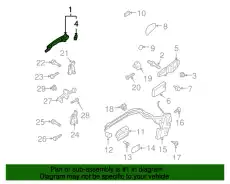 Ручка двери MAZDA TD84-59-410G-50