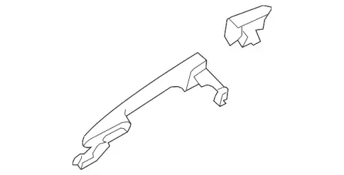HANDLE(L),OUTER GS1F-59-410J-PZ MAZDA