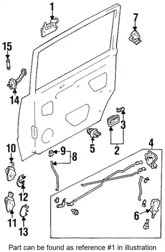 Ручка двери MAZDA L001-73-410B-4F