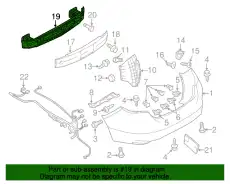 REINF/-REAR BUMPER GS3L-50-260C-9U MAZDA
