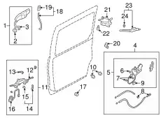 Ручка двери MAZDA LD48-72-410A-75