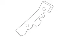 KB8A502J1 RETAINER(L) RR BMPR MAZDA