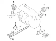 RUBBER NO.1,ENG.MTG. EF92-39-040A MAZDA
