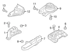 RUBBER NO/3-ENG/MTG/ BBN3-39-060B MAZDA