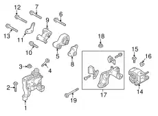 RUBBER,ENG.MTG. KD4539060C MAZDA