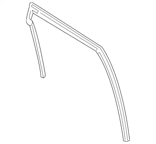 RUN CHANNEL(R),GLASS KB7W72605 MAZDA