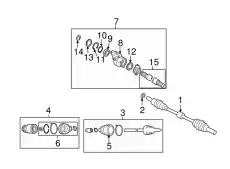 SHAFT(R),DRIVE GP40-25-50X MAZDA