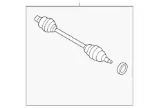 SHAFT(R),DRIVE-RR MA02-25-50XB MAZDA