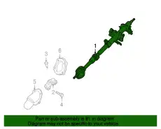 Рулевая рейка MAZDA LD47-32-100