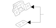 TK4862210C ПЕТЛЯ ДВЕРИ MAZDA