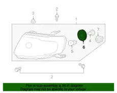 HOLDER,BULB ZZCA-51-034 MAZDA