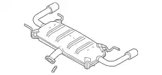 SILENCER,MAIN PYA340100A MAZDA