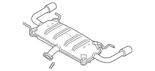 SILENCER,MAIN PYA340100A MAZDA