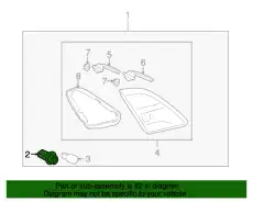 SOCKET(R),TRUNK LID GS3L-51-5E2 MAZDA