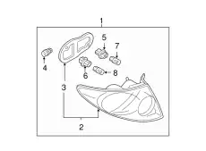 SOCKET,RR.COMB. GK2A-51-074 MAZDA