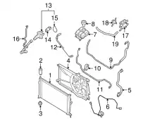 HOSE,SUB TANK LF50-15-381B MAZDA