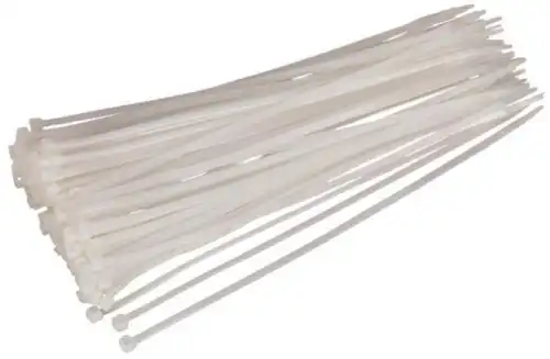 White cable ties CT30048P100W SEALEY