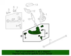 ARM RT, LOWER 1FAA-34-310 MAZDA