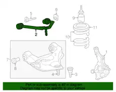 ARM(R),UPPER 1F71-34-211 MAZDA