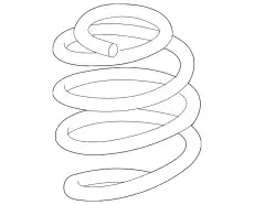 SPRING,COIL-FRONT GHT234011F MAZDA