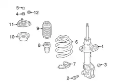 SPRING,COIL-FRONT GHT234011F MAZDA