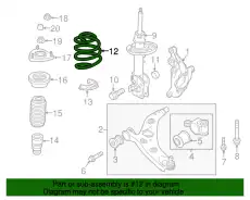SPRING,COIL-FRONT KA0H34011B MAZDA