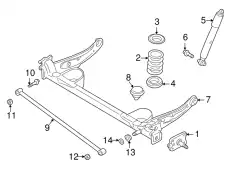 SPRING,COIL-REAR LC70-28-011A MAZDA