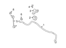 STABILIZER,FRONT GEG1-34-151 MAZDA
