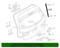 STAY-RT, DAMPER C513-62-620E MAZDA