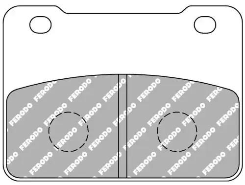 ТОРМОЗНЫЕ КОЛОДКИ ПЕРЕДНИЕ ДИСКОВЫЕ FDB2291EF FERODO