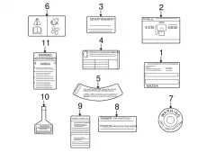 LABEL,EMISSION TD11-69-036 MAZDA
