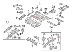 Подкрылок MAZDA B37F-56-A9XD