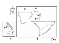 LAMP(L),TRUNK LID KA0G513G0 MAZDA