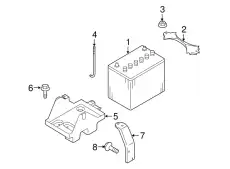 BATTERY 0000-80-124F-WB MAZDA