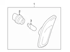 LAMP(R),SIDE TURN NE55-51-5E0A MAZDA