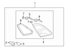 Фара MAZDA GS3L-51-3H0D
