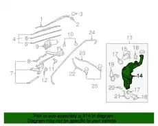 TANK, WASHER FRT BN8F-67-480C MAZDA