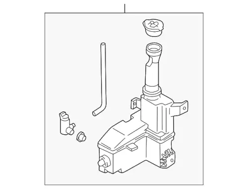 TANK, WASHER FRT B25D-67-480G MAZDA