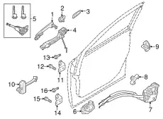 LEVER(R),OUTER HANDL BJS8-58-41X-13 MAZDA