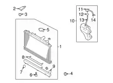 TANK,RADIATOR-LOWER L33L-15-V11 MAZDA