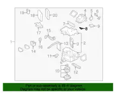 Вентилятор отопителя MAZDA NE51-61-B20