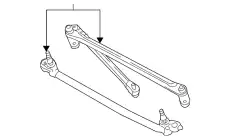 LINK,WIPER ZZD1-76-657 MAZDA