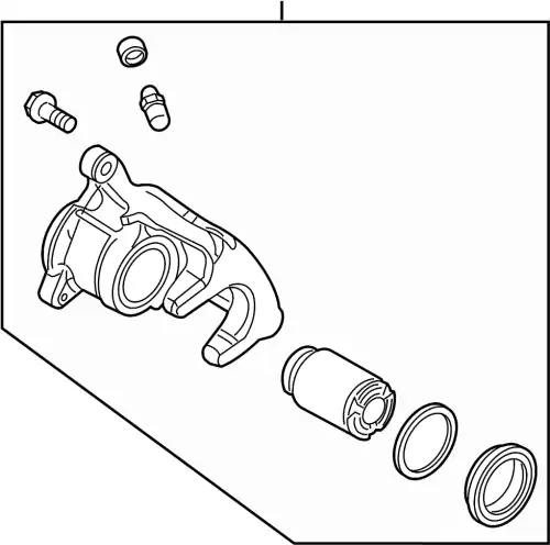BODY & PISTON(L),CALIPER BAY0-26-71X MAZDA