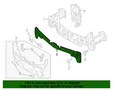 Абсорбер-усилитель бампера MAZDA DB4F-50-111A