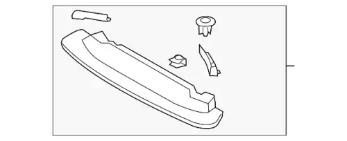BODY PANEL, PLASTIC DB4F-50-0S0 MAZDA