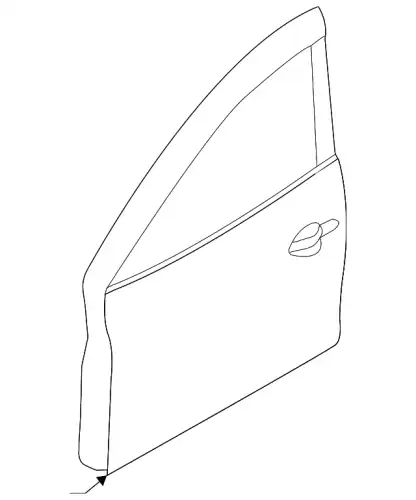 BODY(L),FRONT DOOR BJZ0-59-02XF MAZDA