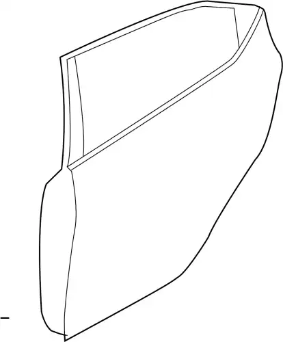 BODY(L),REAR DOOR BHY0-73-02XC MAZDA